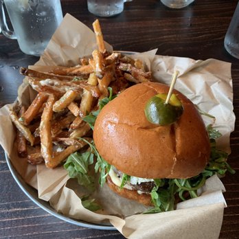 Broderick - Lamb Burger with Garlic Fries - Burgers Near Me - Walnut Creek, California