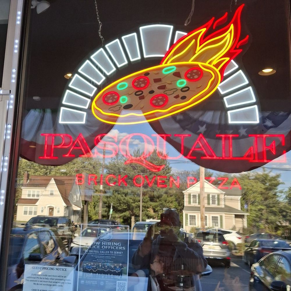 Pasquale Brick Oven Pizza & Restaurant - Window signage - Pizza Near Me - Milltown, New Jersey