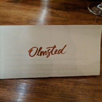 Olmsted - Menu - New American Near Me - Brooklyn, New York