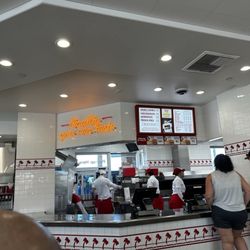 In-N-Out Burger - Menu and front counter
