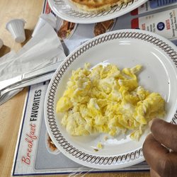 Eggs and waffle