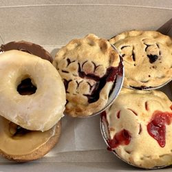 Country Pie Shoppe-Bakery - Donuts and mini pies (cherry, blackberry & blueberry)