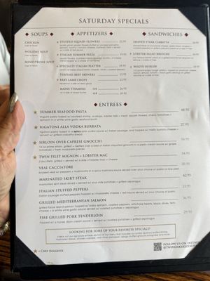 Menu photo 1 Twin Oaks Restaurant Cranston, RI Menu photo 1 Twin Oaks Restaurant Cranston, RI
