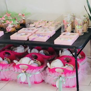 A&B Nails - Custom spa-themed gift table setup - Nail Salons Near Me - Los Alamitos, California