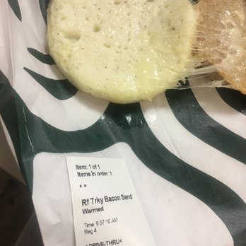 Starbucks - Reduced-Fat Turkey Bacon Breakfast Sandwich - Coffee & Tea Near Me - Normandy Park, Washington