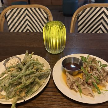 Bar Esper - Tempura Green beans & Portuguese sausage and shrimp dumplings - Portuguese Near Me - San Francisco, California