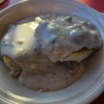 Huddle House - a plate of biscuits covered in gravy - Diners Near Me - Moundsville, West Virginia Huddle House - a plate of biscuits covered in gravy - Diners Near Me - Moundsville, West Virginia