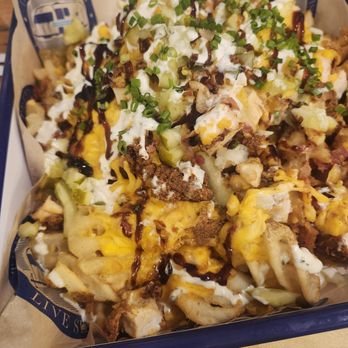 Treylor Park - Loaded fries. Drool worthy. - New American Near Me - Savannah, Georgia Treylor Park - Loaded fries. Drool worthy. - New American Near Me - Savannah, Georgia