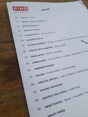 Menu photo 8 PINO Phoenix, AZ