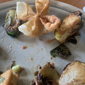 BUA Thai - Crab Rangoon with Fried Brussels Sprouts and Yummy Tofu - Thai Near Me - Lake Stevens, Washington BUA Thai - Crab Rangoon with Fried Brussels Sprouts and Yummy Tofu - Thai Near Me - Lake Stevens, Washington