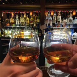 Tuscan Tavern and Grill - Whiskey toast!