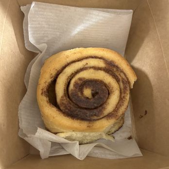 White Rhino Coffee - Cinnamon Roll with no icing Ordered it to go and this is what it looked like when I opened the box. Sad - Coffee & Tea Near Me - Frisco, Texas White Rhino Coffee - Cinnamon Roll with no icing Ordered it to go and this is what it looked like when I opened the box. Sad - Coffee & Tea Near Me - Frisco, Texas