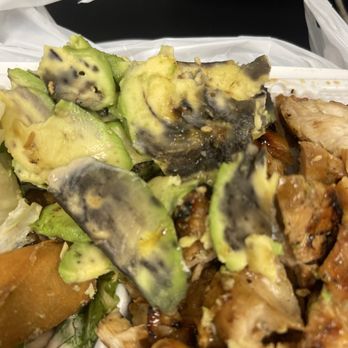 Delish Teriyaki - Charge me extra for avacado and this is what I get - Fast Food Near Me - Ontario, California Delish Teriyaki - Charge me extra for avacado and this is what I get - Fast Food Near Me - Ontario, California