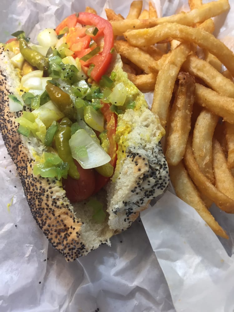 Order Vienna Beef Hotdog & Fries food online from Sow Belly's store, Dixon on bringmethat.com