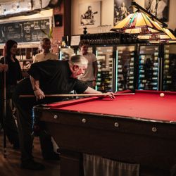 HiFi Wine Bar - Billiards in the back