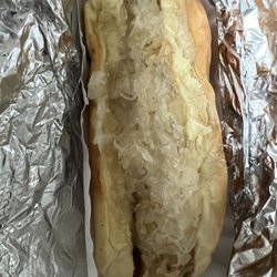 Dog with kraut