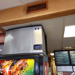 As I entered, saw this dirty vent above fountain drink station