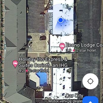 Econo Lodge Corinth - You can see the secure parking between the two motels. - Hotels Near Me - Corinth, Mississippi