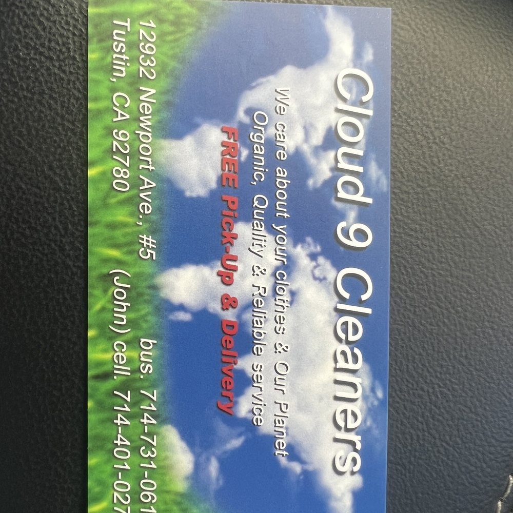 Cloud 9 Cleaners - Dry Cleaning Near Me - Tustin, California Cloud 9 Cleaners - Dry Cleaning Near Me - Tustin, California