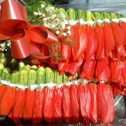 Beautiful red ginger lei for $20!