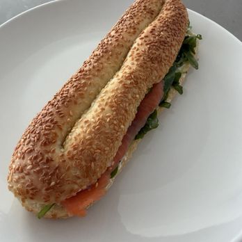 Mishmish - Salmon bagel sandwich - Coffee & Tea Near Me - Vancouver, British Columbia Mishmish - Salmon bagel sandwich - Coffee & Tea Near Me - Vancouver, British Columbia