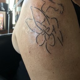 Tinker bell silhouette. Tinker bell silhouette.