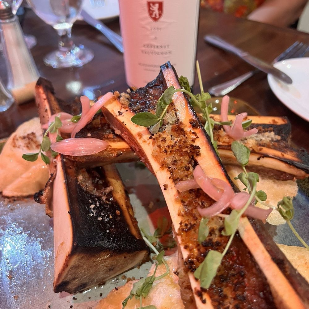 Bone Marrow - epic! Good portion and so tasty with pickled onions.