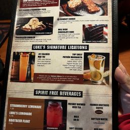 Drinks of menu