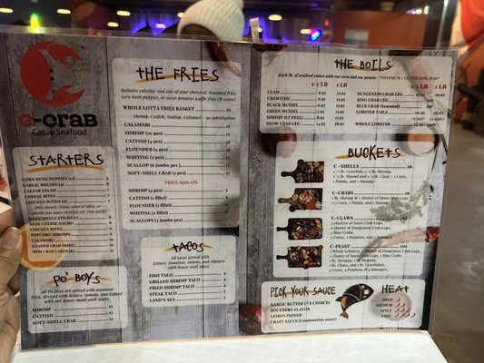Menu photo 4 C-Crab Camp Springs, MD