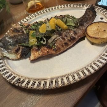 Delbar Middle Eastern - Smoked bass - Persian/Iranian Near Me - Atlanta, Georgia