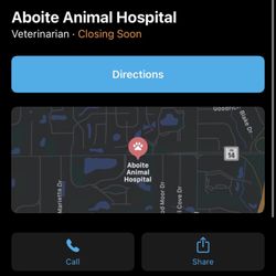 Aboite Animal Hospital - When I called in the AM to make the appointment... bc why would I spend 11 minutes on the phone for nothing?