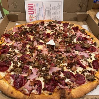 Uni Pizzeria & Grill - XL Gordos (All Meat) Pizza - Pizza Near Me - Daly City, California Uni Pizzeria & Grill - XL Gordos (All Meat) Pizza - Pizza Near Me - Daly City, California