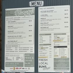 Hangry's A & E Grill - Menu