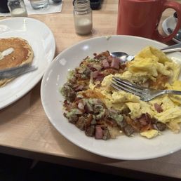 Protein bowl with a pancake Protein bowl with a pancake