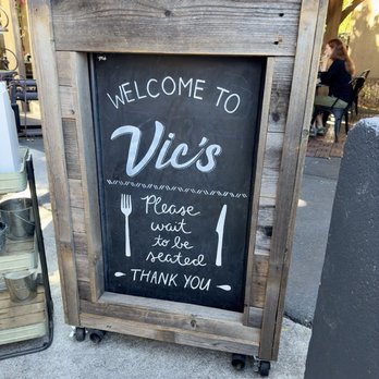 Vic's - Welcome sign in front of - Breakfast & Brunch Near Me - Martinez, California Vic's - Welcome sign in front of - Breakfast & Brunch Near Me - Martinez, California