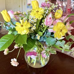 Lovely birthday arrangement!