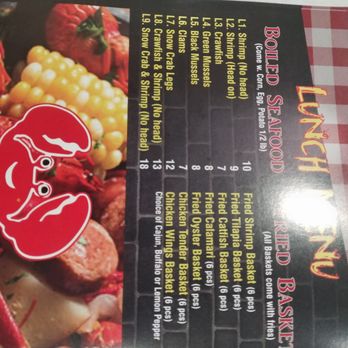 Tasty Crab - Menu - Seafood Near Me - Fayetteville, North Carolina