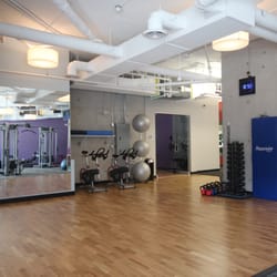 Anytime Fitness - Newly expanded group activity space - original room accessed through the glass doors