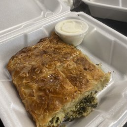 Spinach Pie & Salad Combo