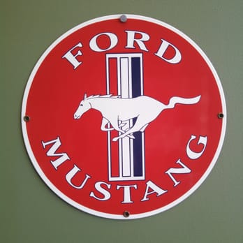 Skalnek Ford - Old Mustang sign. - Car Dealers Near Me - Lake Orion, Michigan