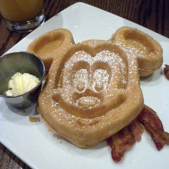 Carnation Cafe - Mickey Shaped Waffle - American Near Me - Anaheim, California Carnation Cafe - Mickey Shaped Waffle - American Near Me - Anaheim, California