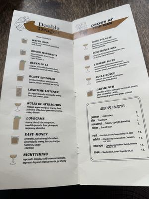 Menu photo 4 Double Dragon Portland, OR