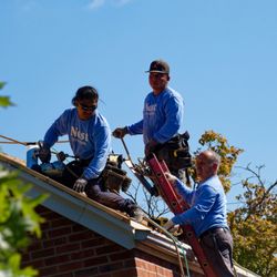 Nest Exteriors - The Nest team in action building a custom standing seam metal roof in Falls Church, VA!