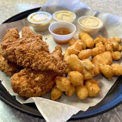 Vike's Corner - Hand breaded chicken tenders & cheese curds