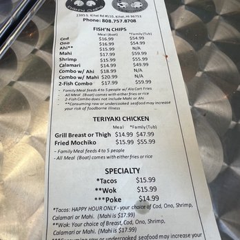 Maui Fish'n Chips - Family meals !!! - Seafood Near Me - Kihei, Hawaii Maui Fish'n Chips - Family meals !!! - Seafood Near Me - Kihei, Hawaii
