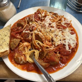 A-Town Pizza - Spaghetti with Meatballs - Pizza Near Me - Alameda, California