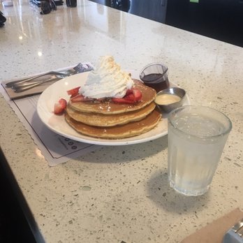 Beach Plum Kitchen - strawberry short cake pancakes - New American Near Me - Carlsbad, California Beach Plum Kitchen - strawberry short cake pancakes - New American Near Me - Carlsbad, California