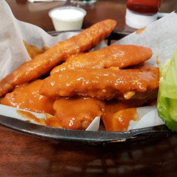 Village Inn - Buffalo chicken strips with celery, ranch - Breakfast & Brunch Near Me - El Paso, Texas Village Inn - Buffalo chicken strips with celery, ranch - Breakfast & Brunch Near Me - El Paso, Texas