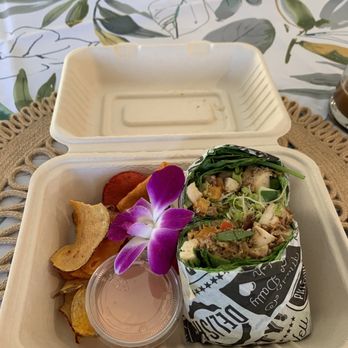 Surf & Sprout - Chicken avocado bacon wrap - Juice Bars & Smoothies Near Me - Makaha , Hawaii Surf & Sprout - Chicken avocado bacon wrap - Juice Bars & Smoothies Near Me - Makaha , Hawaii