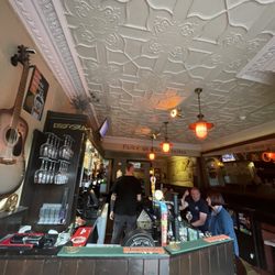 The bar counter.